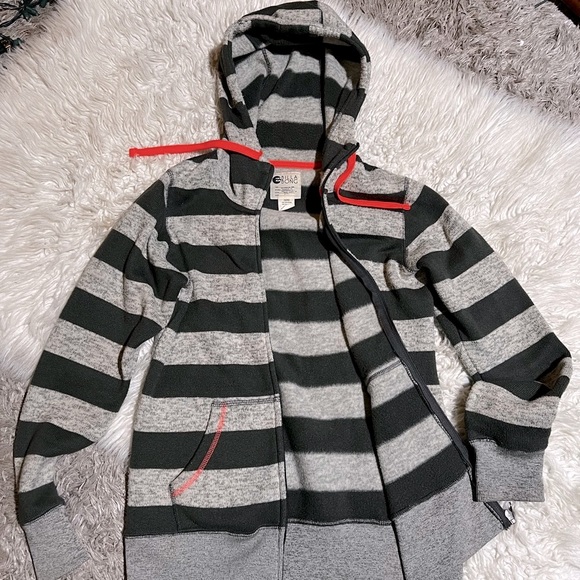 Knitted zipup billabong striped hoodie - Picture 2 of 3